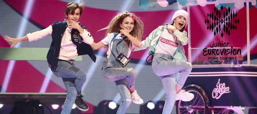 eurovision junior france angelina sabrina lonis albane leo dance team sabrina lonis jamais sans toi ice cream tv show singer the voice